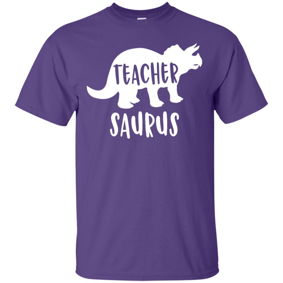 Teachersaurus Shirt Funny Appreciation Gift Teacher Dinosaur Purple