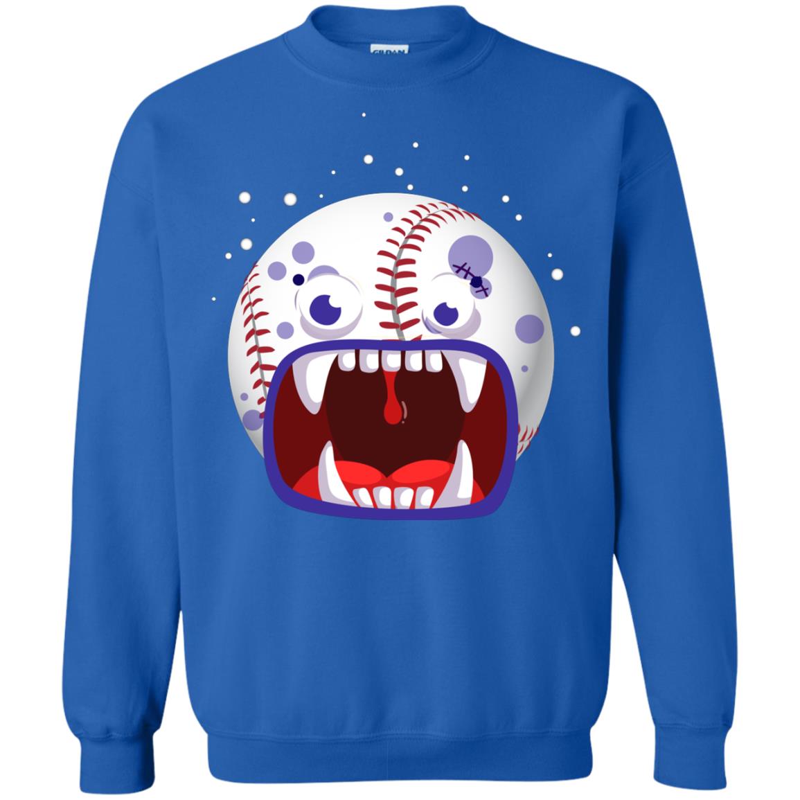 Baseball Halloween Shirt Royal