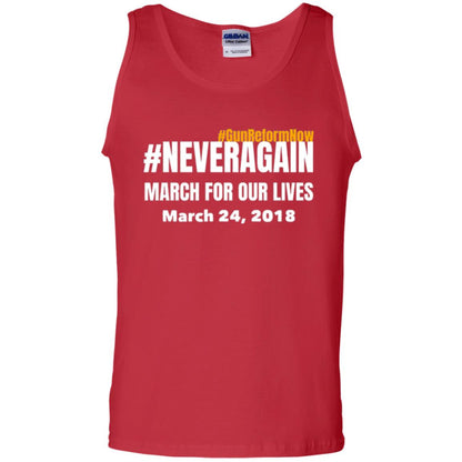 March For Our Lives Never Again Anti Gun T-shirt Red