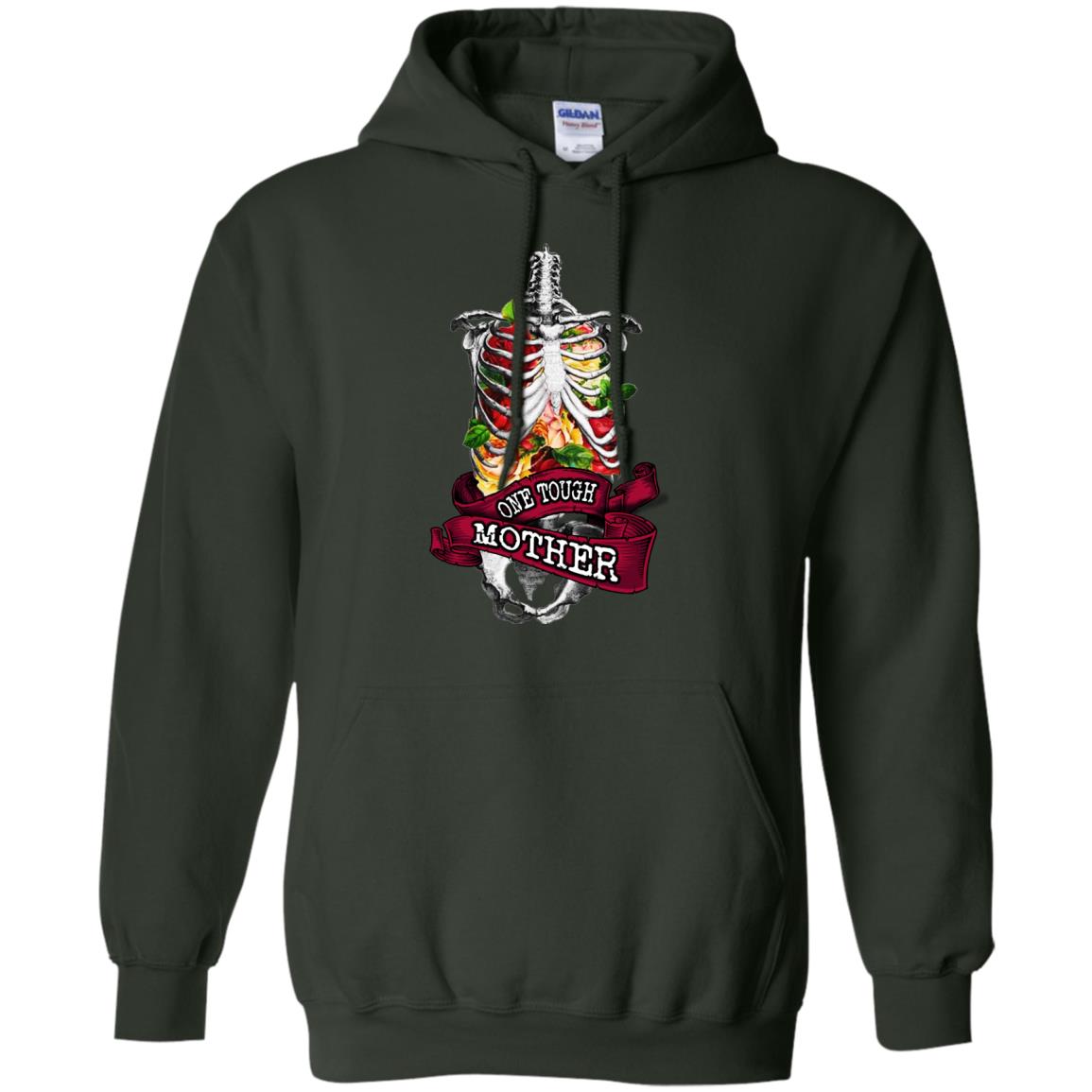 One Tough Mother Mommy Shirt Forest Green