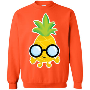 Funny Pineapple With Glasses For Boys Mens ShirtG180 Gildan Crewneck Pullover Sweatshirt 8 oz.
