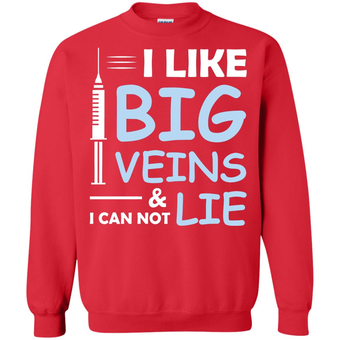 I Like Big Veins And I Can Not Lie Phlebotomist T-shirt Red