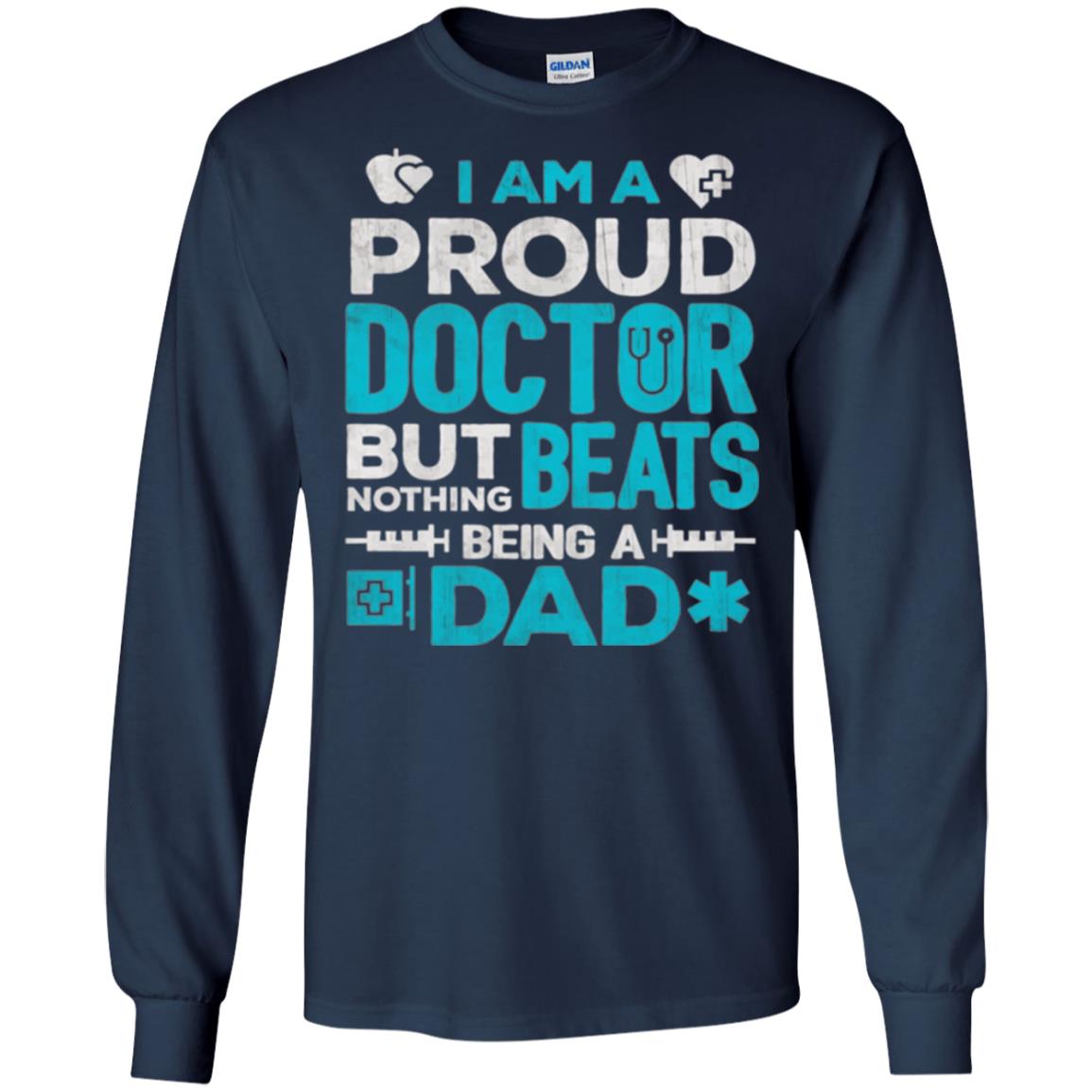 Doctor Dad T-shirt Proud Doctor Navy