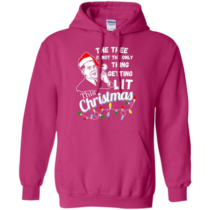Christmas T-shirt The Tree Isn_t The Only Thing Getting Lit This Christmas Heliconia