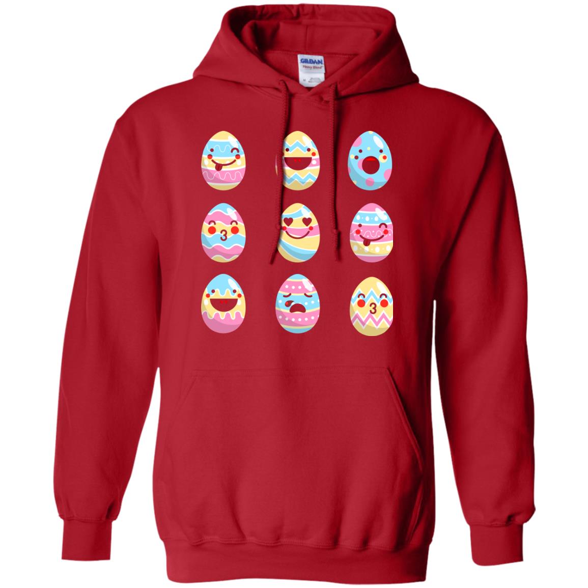 Egg Emoji Easter Happy Egg Hunt For Kids T-shirt Red