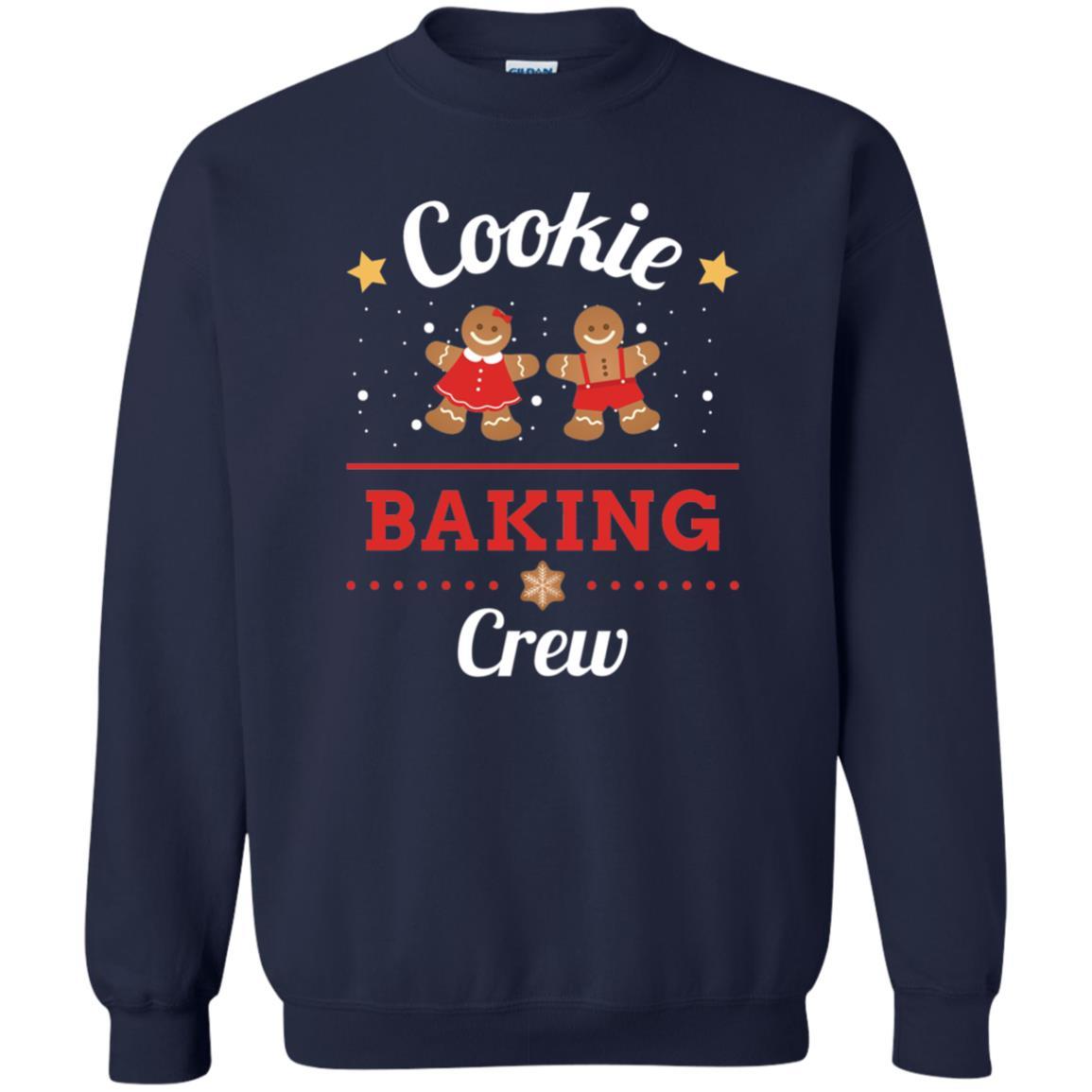 Christmas T-shirt Gingerbread Cookie Baking Crew Navy