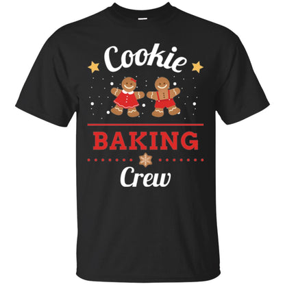 Christmas T-shirt Gingerbread Cookie Baking Crew Black