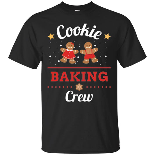 Christmas T-shirt Gingerbread Cookie Baking Crew Black