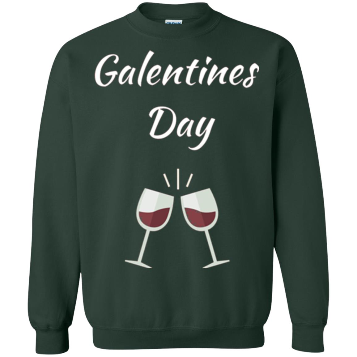 Valentines Alternative Galentines Day T-shirt Forest Green