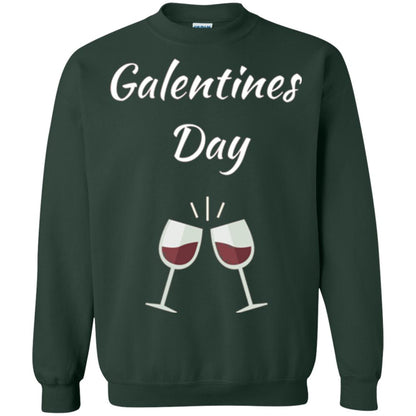 Valentines Alternative Galentines Day T-shirt Forest Green