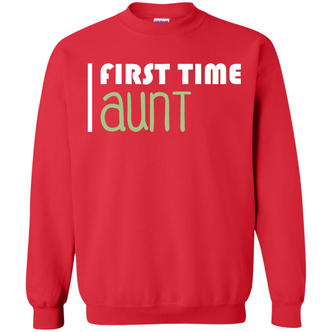 First Time Aunt New Auntie Shirt Red