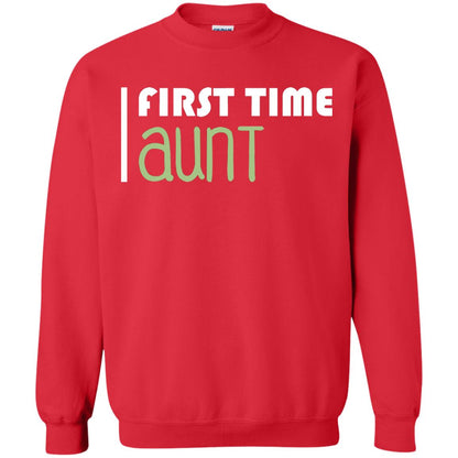 First Time Aunt New Auntie Shirt Red