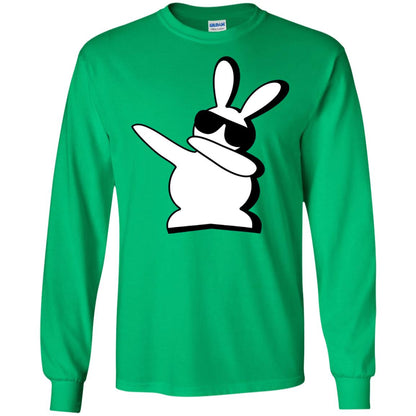 Dabbing Hip Hop Bunny Easter Dab Rabbit Dance T-shirt Irish Green