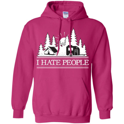 I Hate People Camping Lover Shirt Heliconia