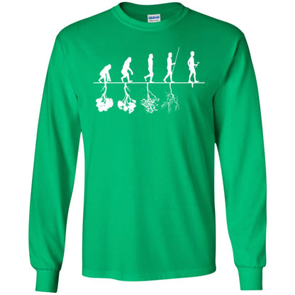 Evolution Tree Of Human Life Thinking Save Environment Shirt Irish Green