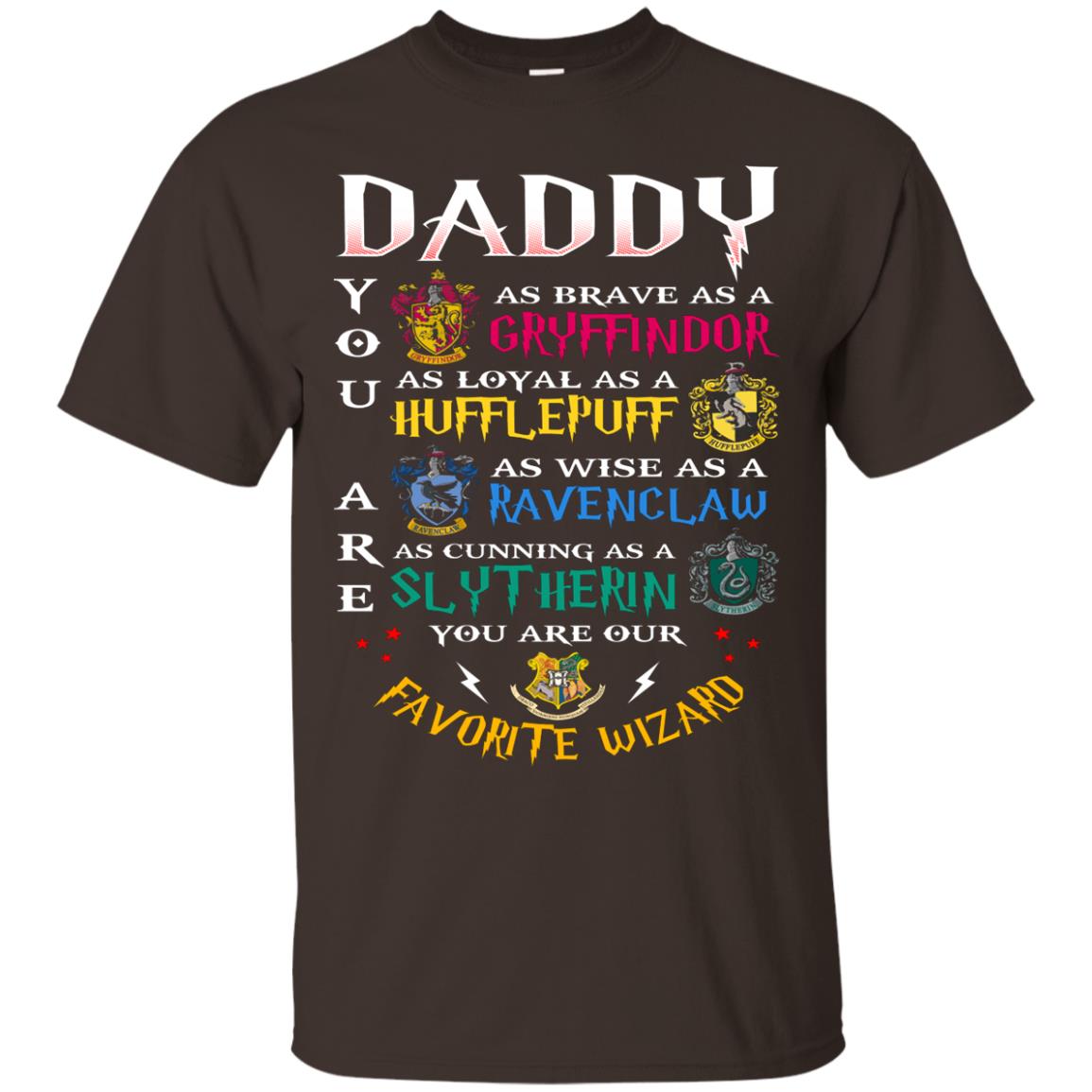 Daddy Our Favorite Wizard Harry Potter Fan T-shirt Dark Chocolate