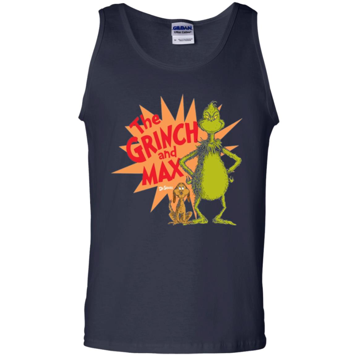 Cartoon T-shirt Dr. Seuss Grinch And Max Burst Navy