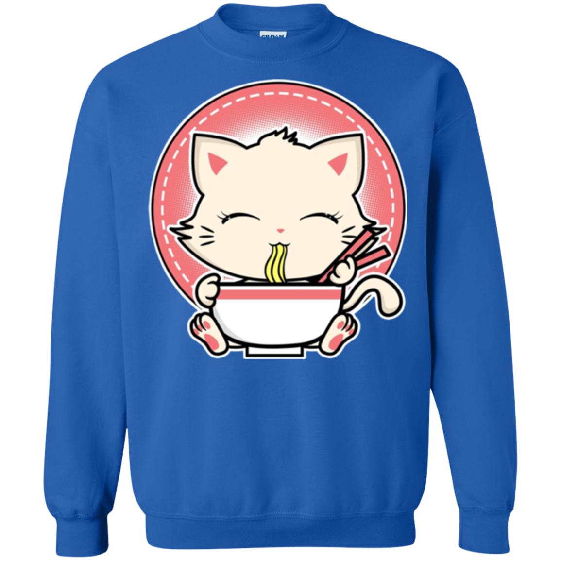 Kawaii Japanese Anime Cat Ramen T-shirt