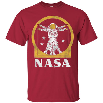 Vitruvian Astronaut T-shirt Cardinal