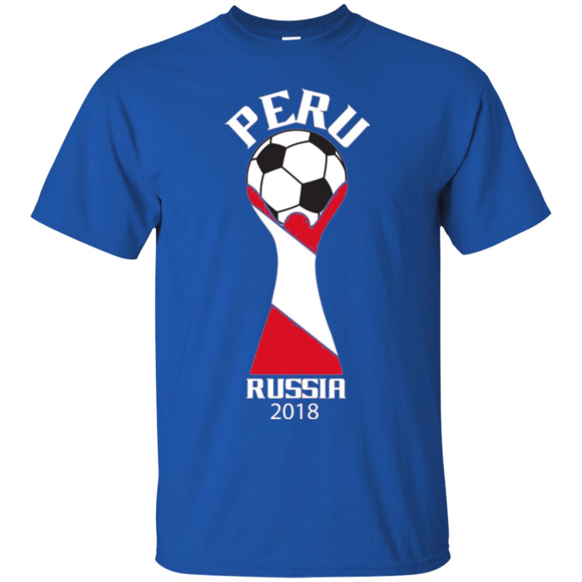 Football Lovers T-shirt Peru Russia 2108 Royal