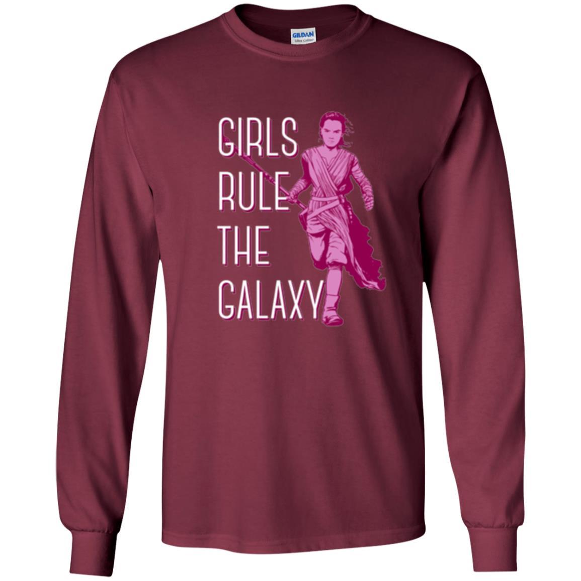 Film T-shirt Girls Rule The Galaxy T-shirt Maroon