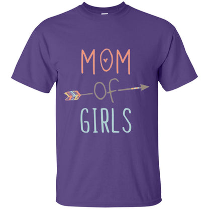 Mommy T-shirt Mom Of Girls Purple