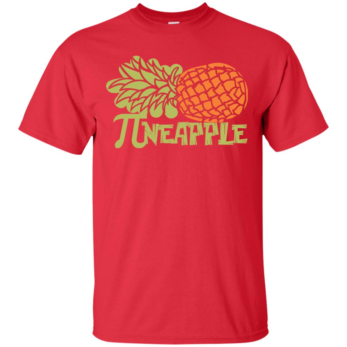 Cool Pineapple Pi Day T-shirt Red