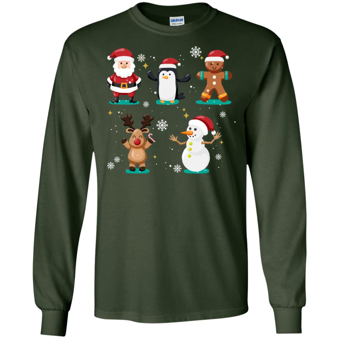 Christmas Character Ideas Gift Shirt Forest Green