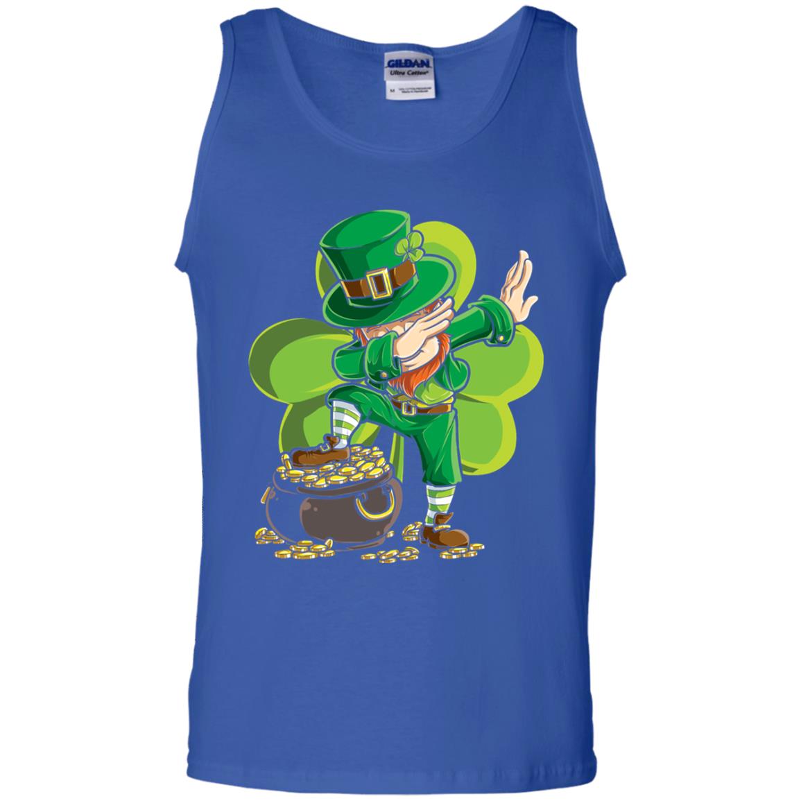 Dabbing Leprechaun St Patricks Day T-shirt Royal