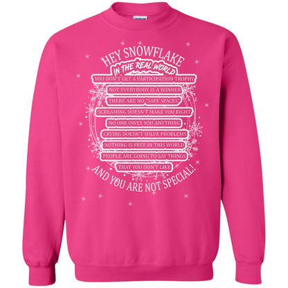 Hey Snowflake In The Real World You Don_t Get A Participation Trophy Military T-shirt Heliconia