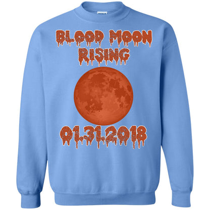 Blood Moon Rising Total Lunar Eclipse T-shirt Funny Lunar Eclipse Carolina Blue