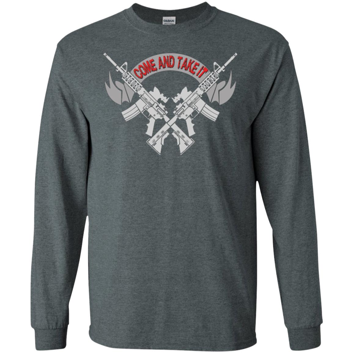 Military T-shirt Come And Take It Dark Heather