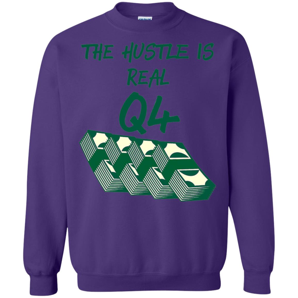 Money T-shirt The Hustle Is Real Q4 Making Money Novelty Purple