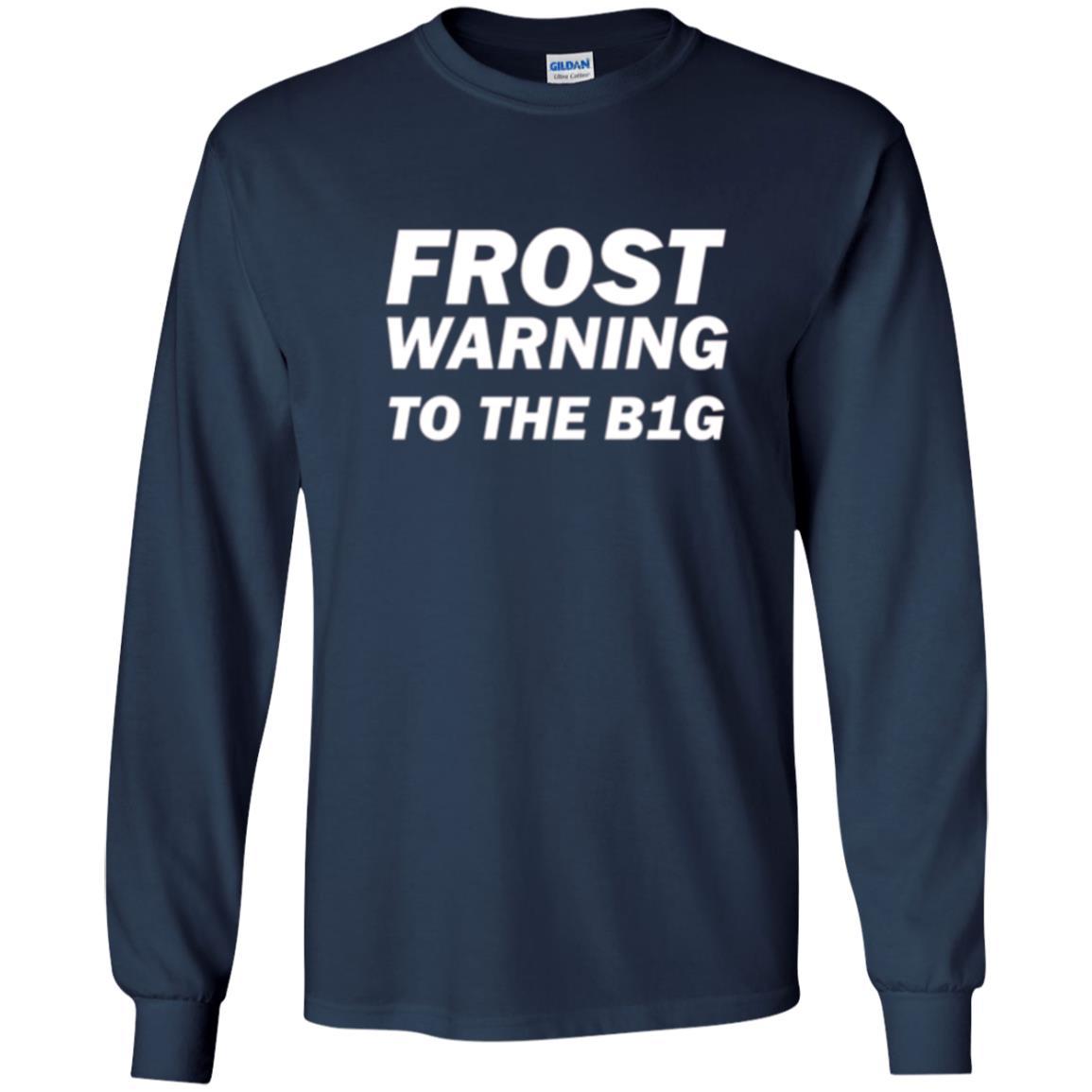 Frost Warning Nebraska T-shirt Navy