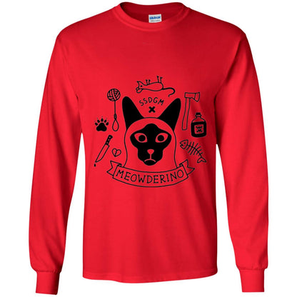 Meowderino T-shirt True Crime Cat Red