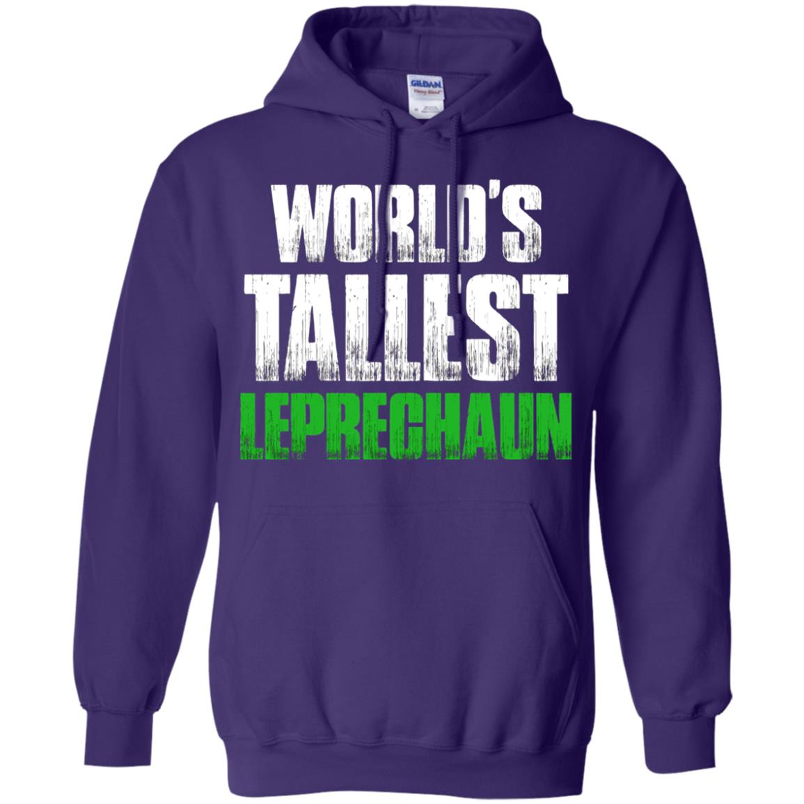 St. Patrick_s Day T-shirt World_s Tallest Leprechaun Purple