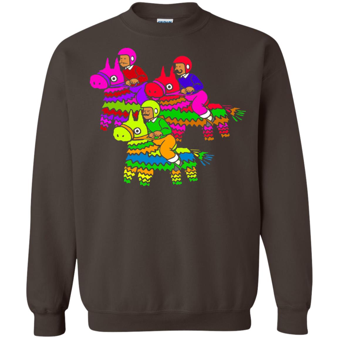 Cinco De Derby Pinata Jockeys Horse Race T-shirt Dark Chocolate
