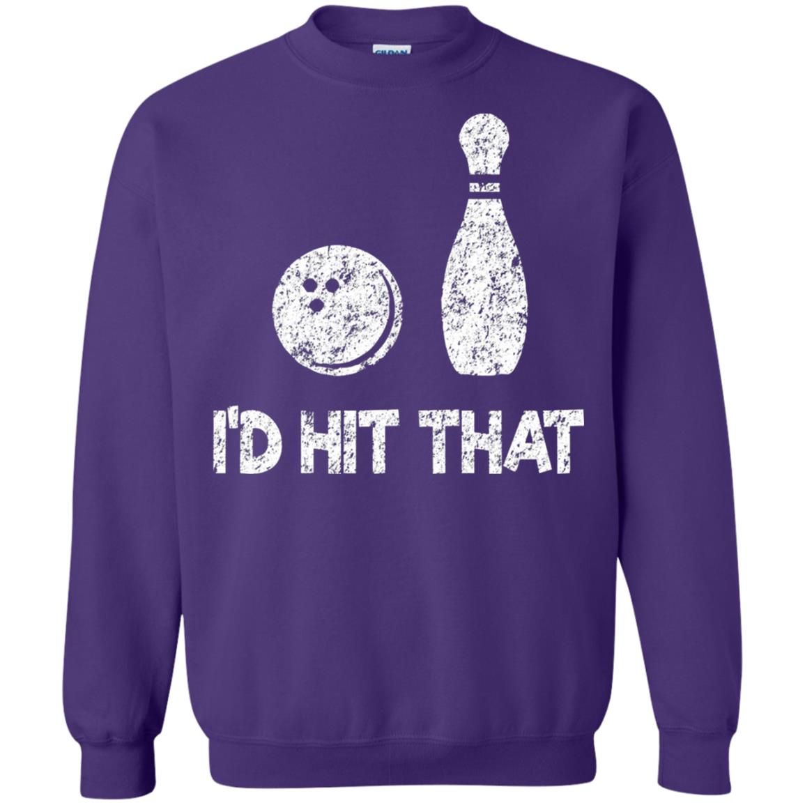 Funny Bowling Lover T-shirt T-shirt I_d Hit That Purple