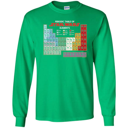 Film T-shirt Star Wars Periodic Table Of Elements Graphic Irish Green