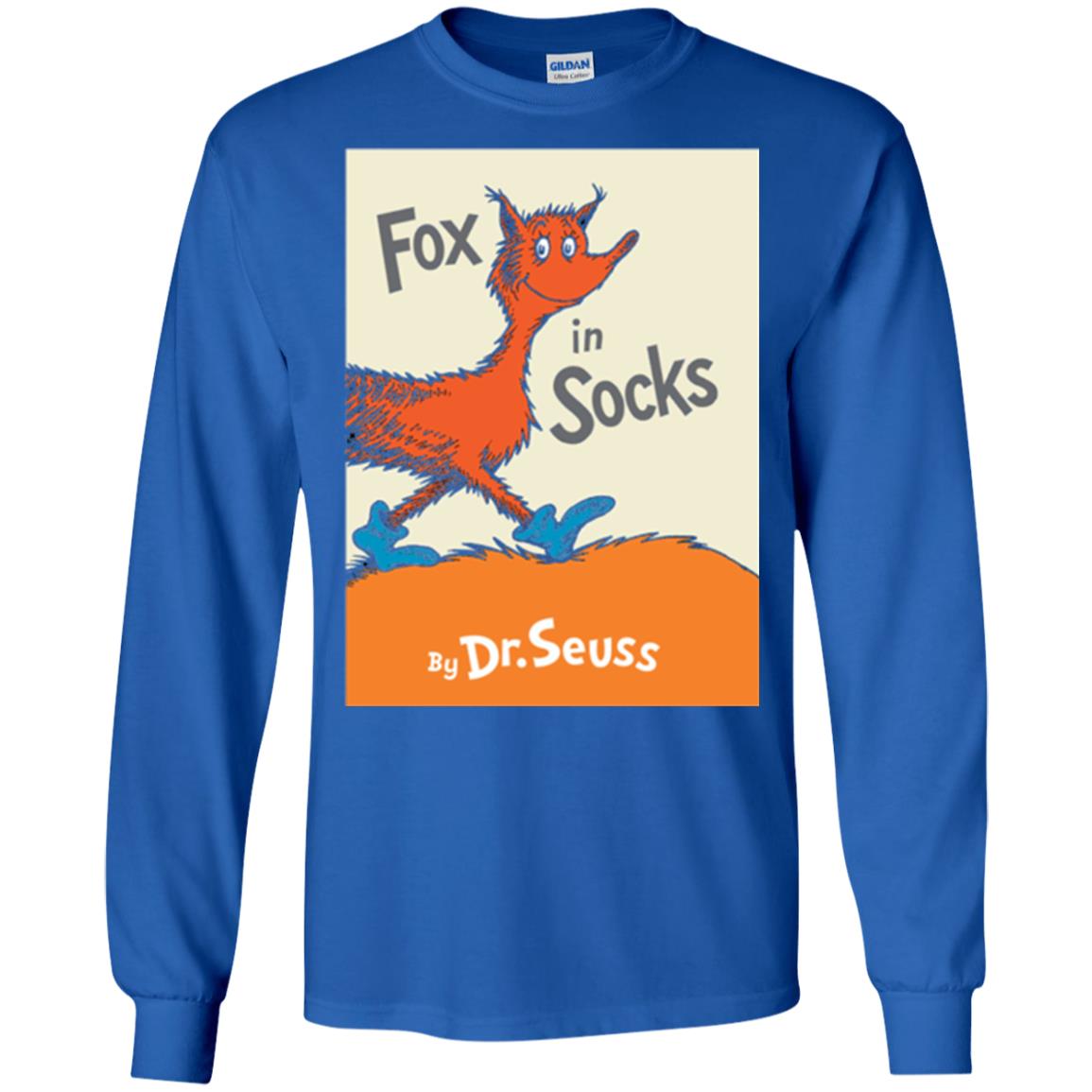 Dr. Seuss Fox In Socks Book Lover T-shirt Royal