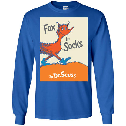 Dr. Seuss Fox In Socks Book Lover T-shirt Royal