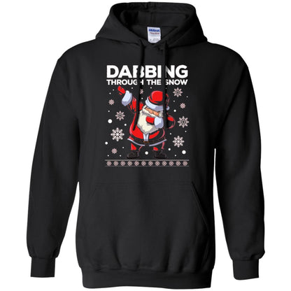 Christmas T-shirt Dabbing Through The Snow T-shirt Black