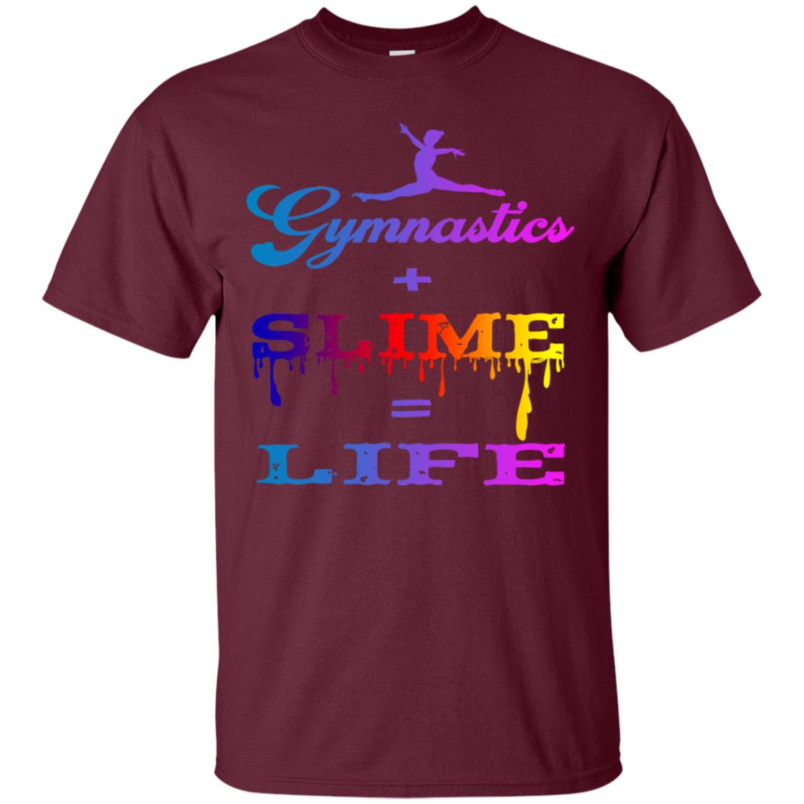Gymnastics Smile Life Shirt For Womens Maroon