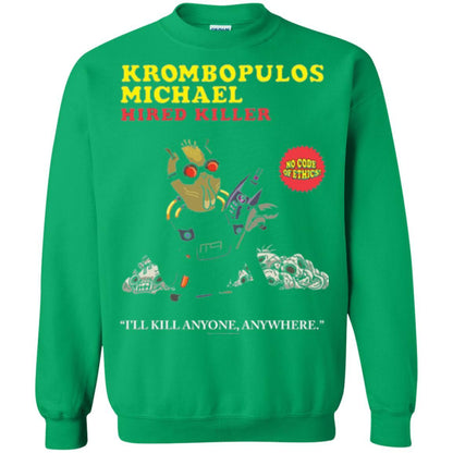 Film T-shirt Krombopulos Michael Hired Killer Irish Green