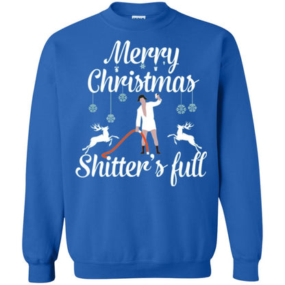 Christmas T-shirt Reindeer Merry Christmas Shitter's Full Royal