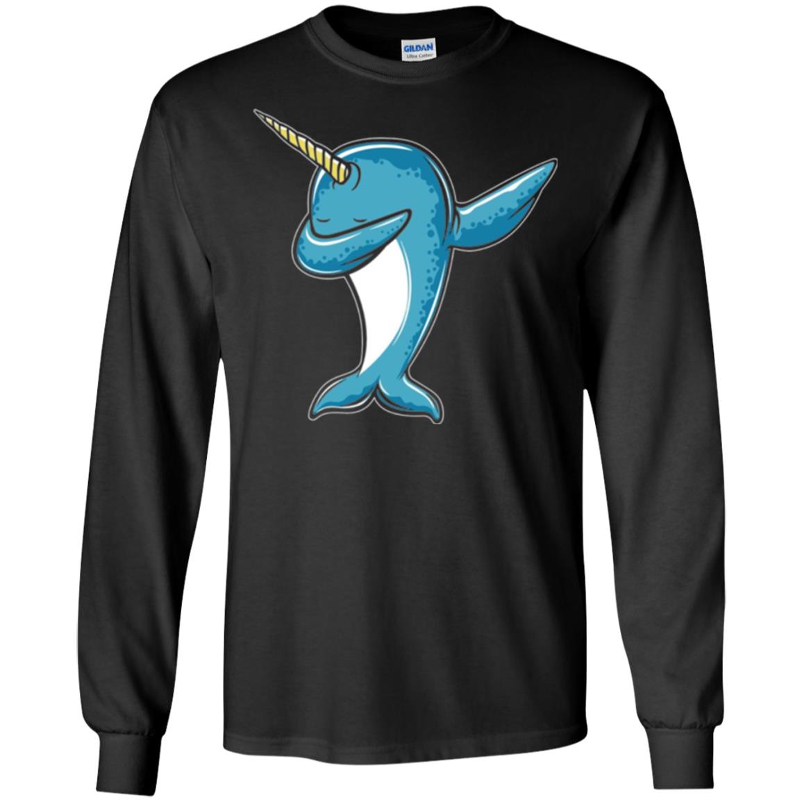 Dabbing Narwhal T-shirt Black