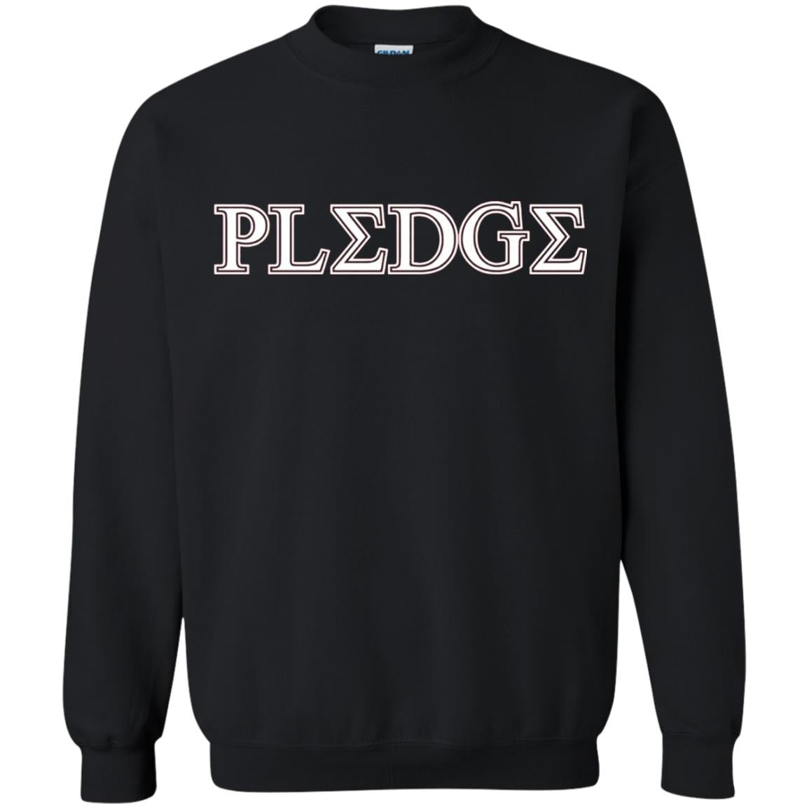 College Greek Life Pledge Fraternity Sorority Rush T-shirt Black