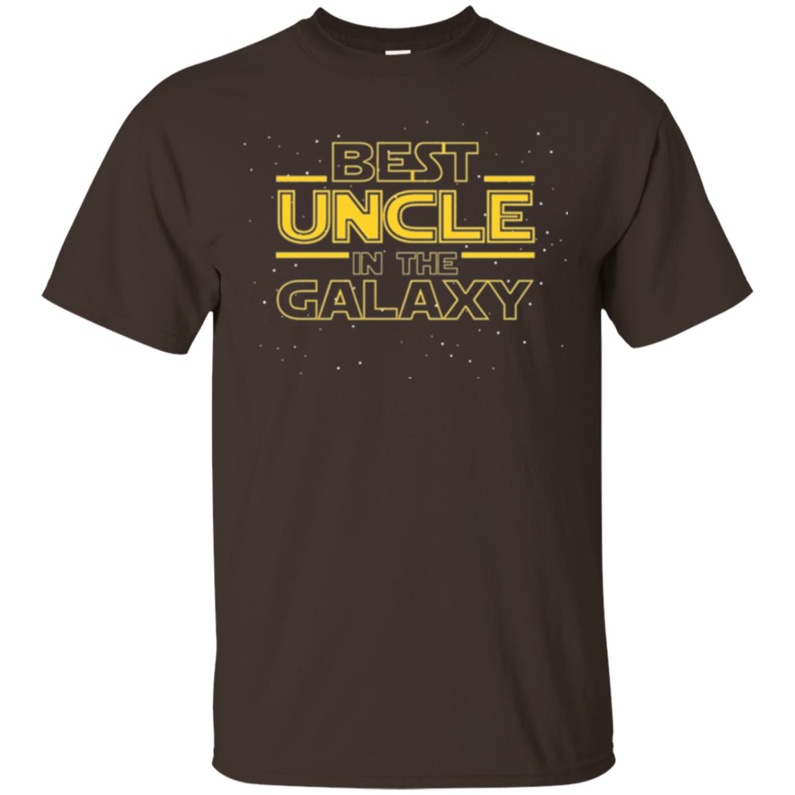 Uncle T-shirt Best Uncle In The Galaxyt-shirt Dark Chocolate