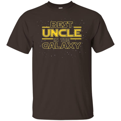 Uncle T-shirt Best Uncle In The Galaxyt-shirt Dark Chocolate