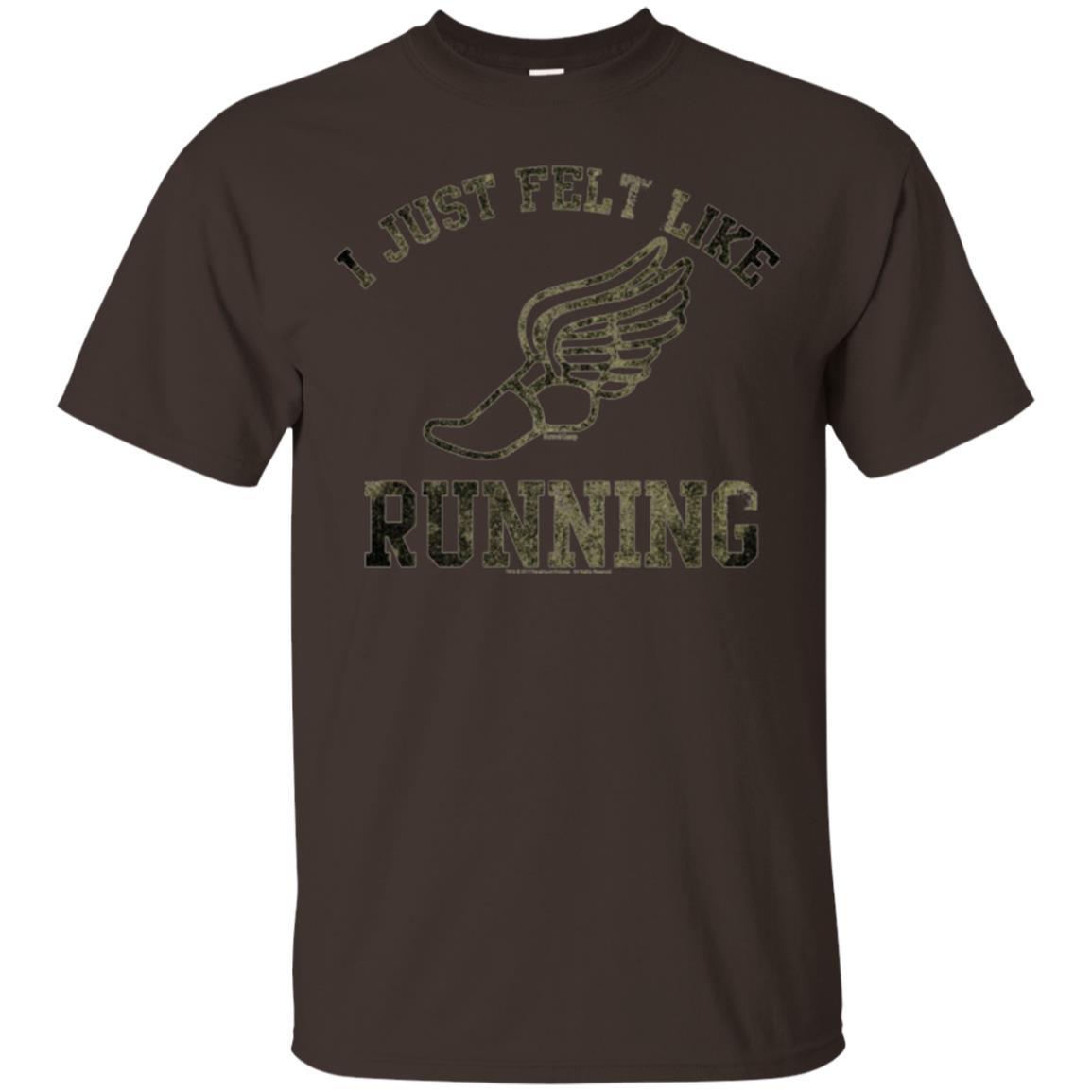 Movie T-shirt I Just Felt Like Running Dark Chocolate